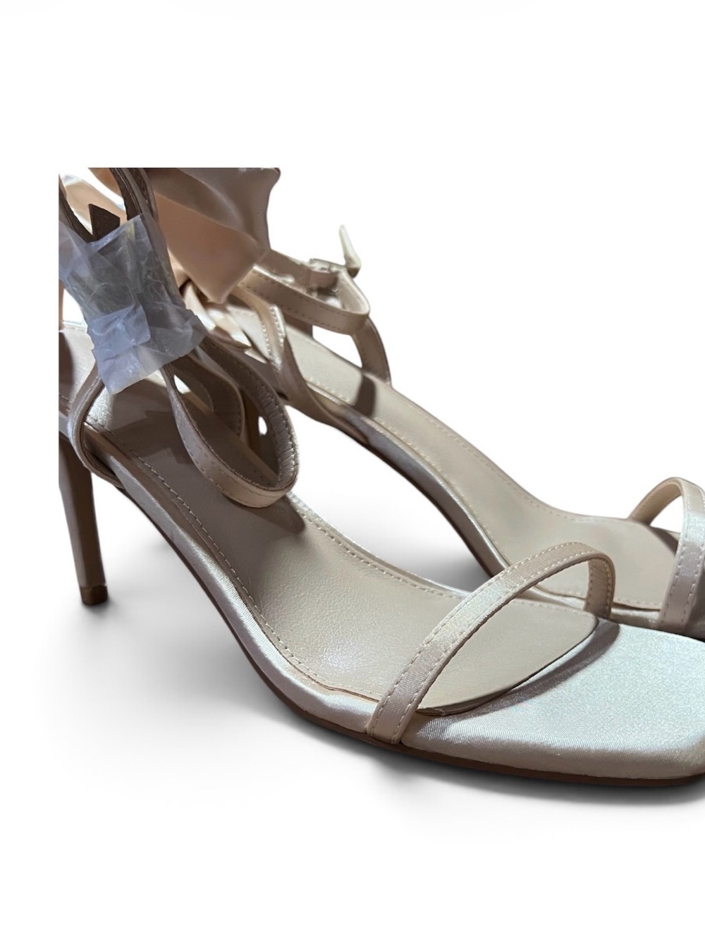 Elegant Women's Nude Strappy Heeled Sandals